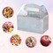 24-Pack Iridescent Star Party Favor Boxes – Holographic Gable Treat Boxes for Candy, Snacks, Gifts, Birthdays, Baby Showers, Weddings